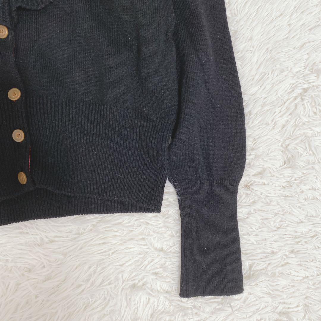 希少 美品 ヴィヴィアンウエストウッド ラブフリル カーディガン オーブボタン