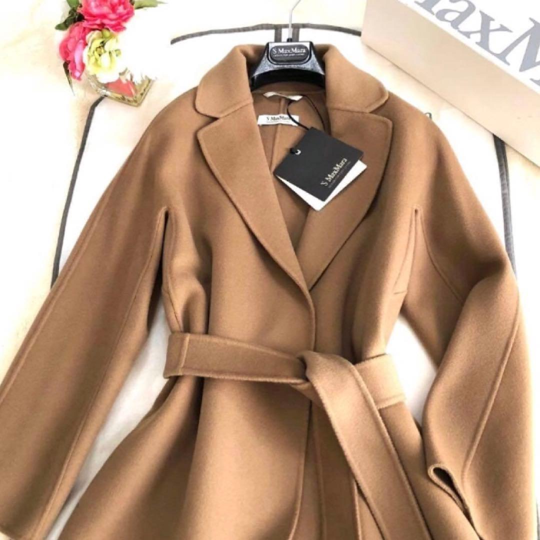 新品タグ付【MAX MARA】36ESTURIAクチートアマーノキャメル