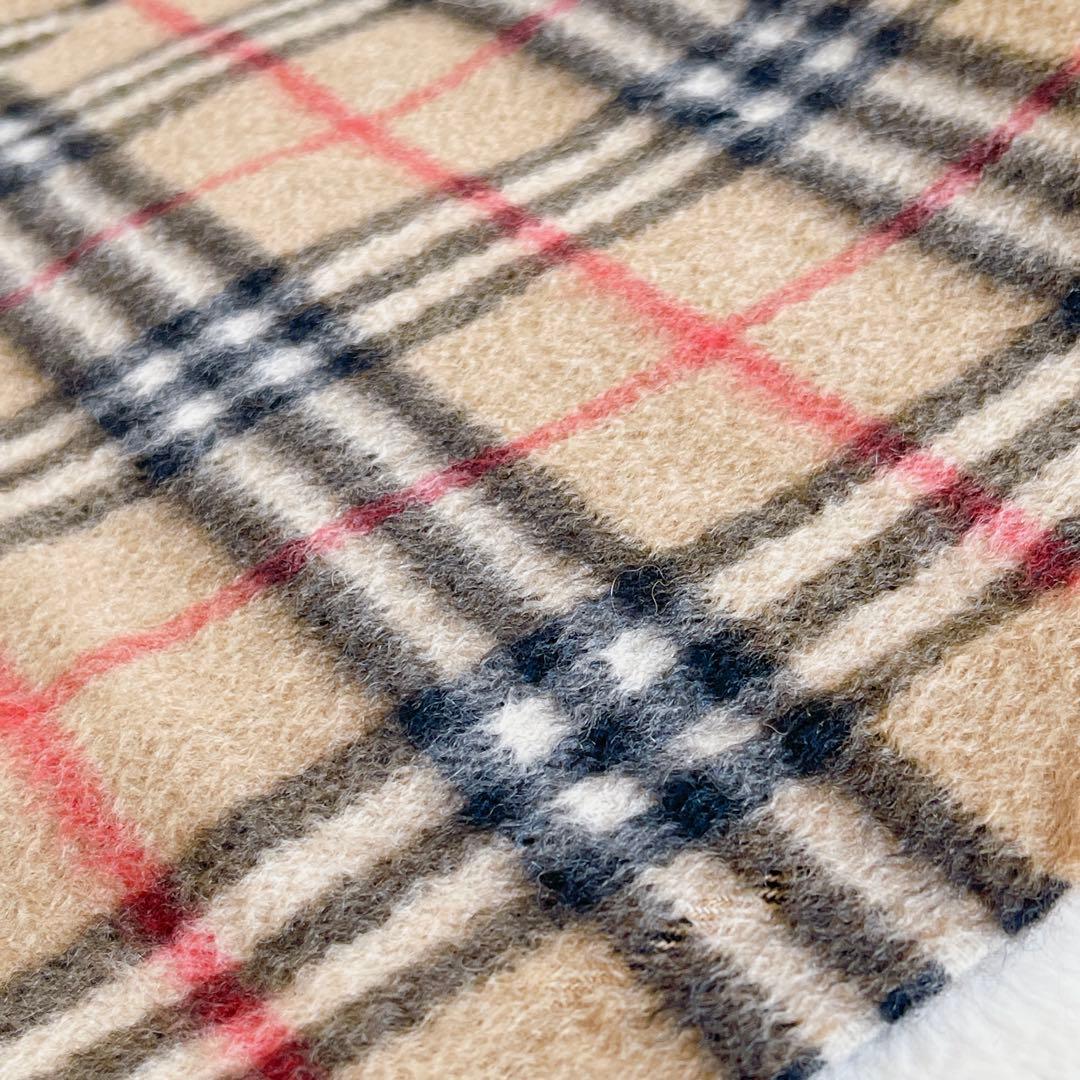 【美品】Burberry's バーバリー　カシミヤ100%ノバチェック マフラー