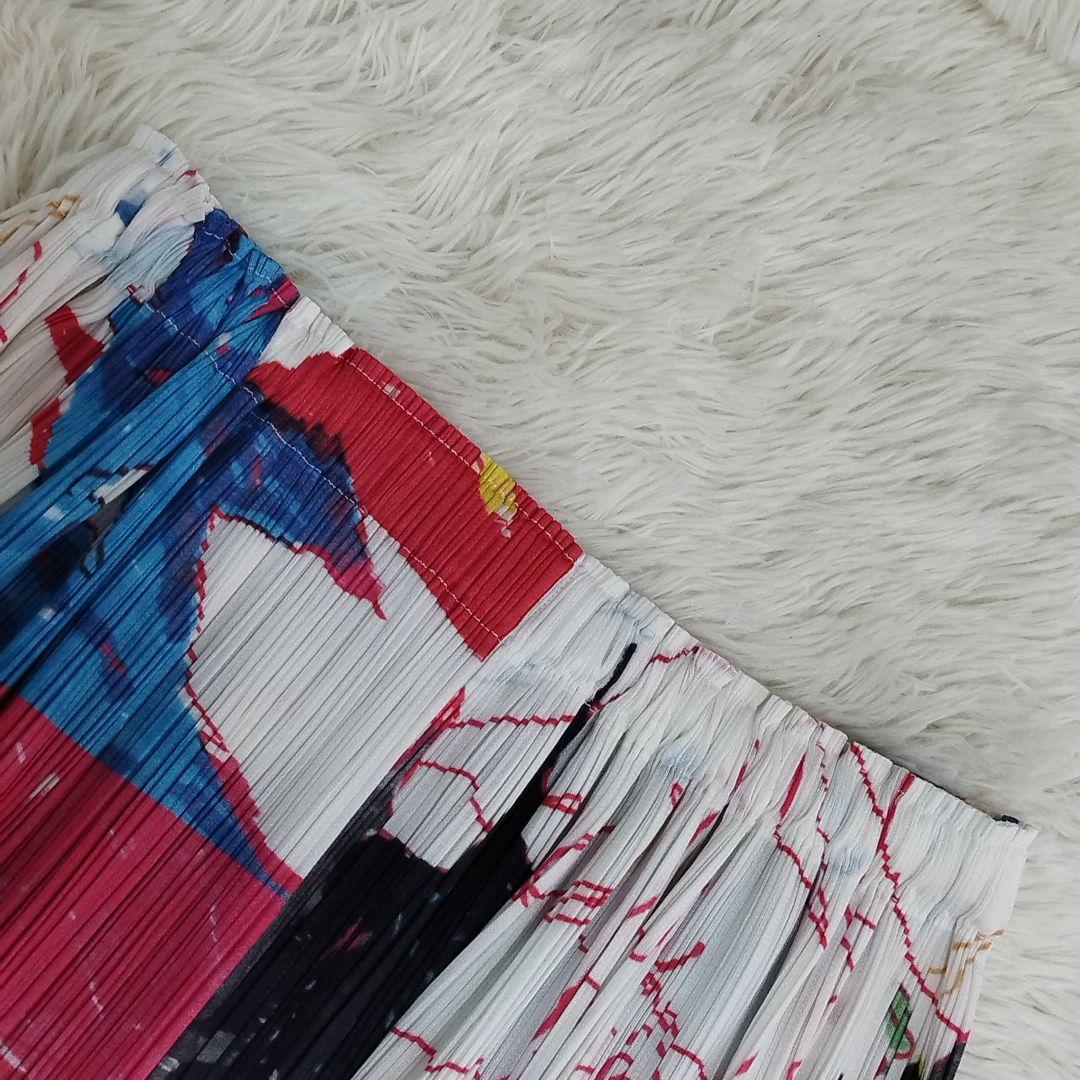 19835✨️PLEATS PLEASE アートプリント グラフィティ スカート