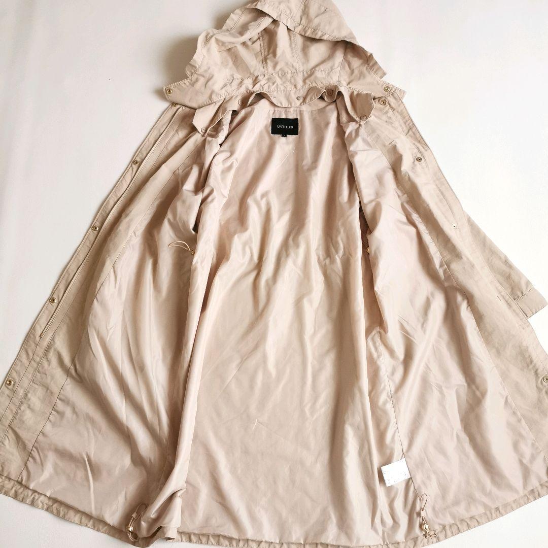 24年【美品✨】アンタイトル フーデッドコート 2way 撥水 ドロスト М
