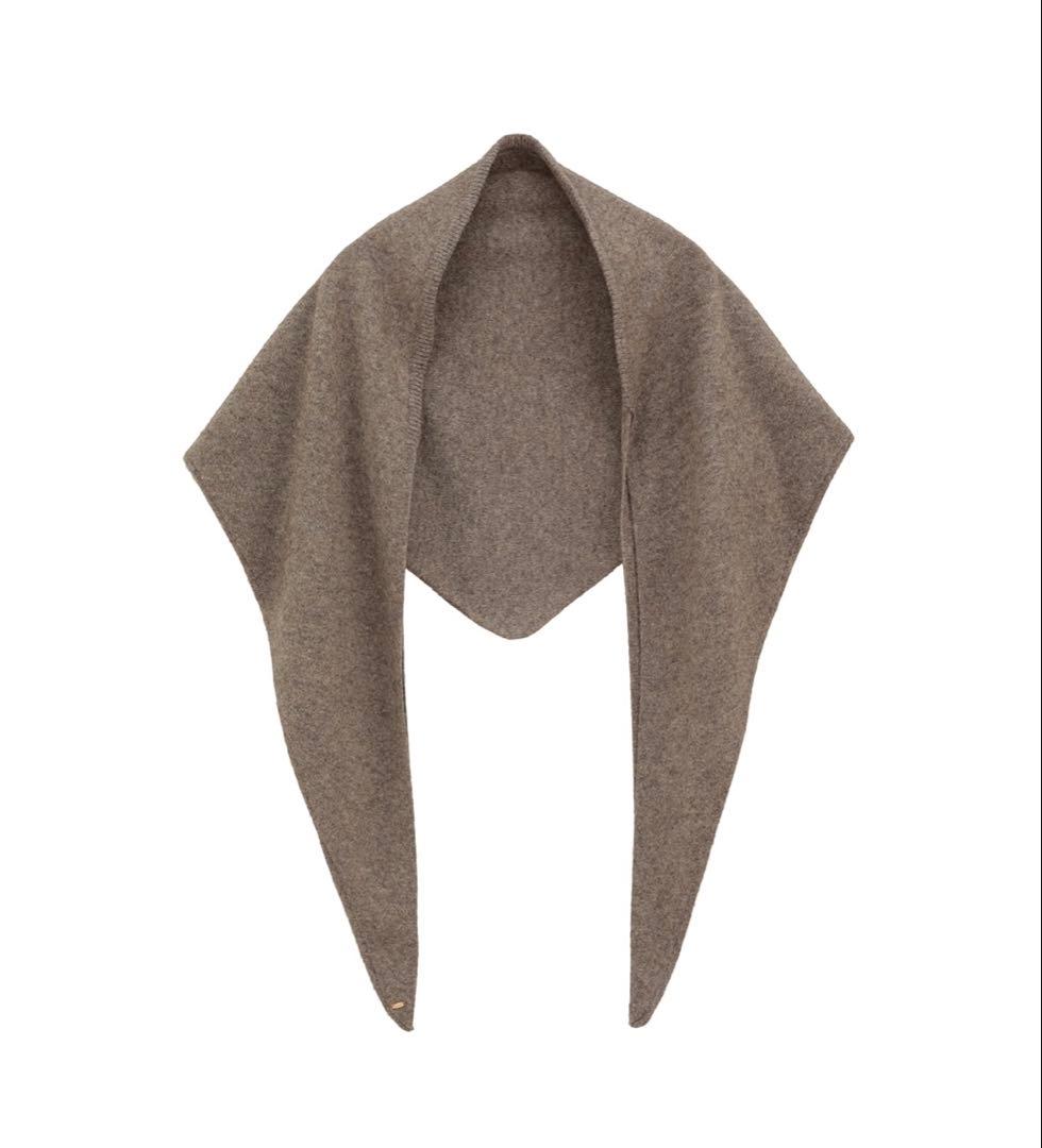 【新品・未使用】clane YAK KNIT TRIANGULAR STOLE
