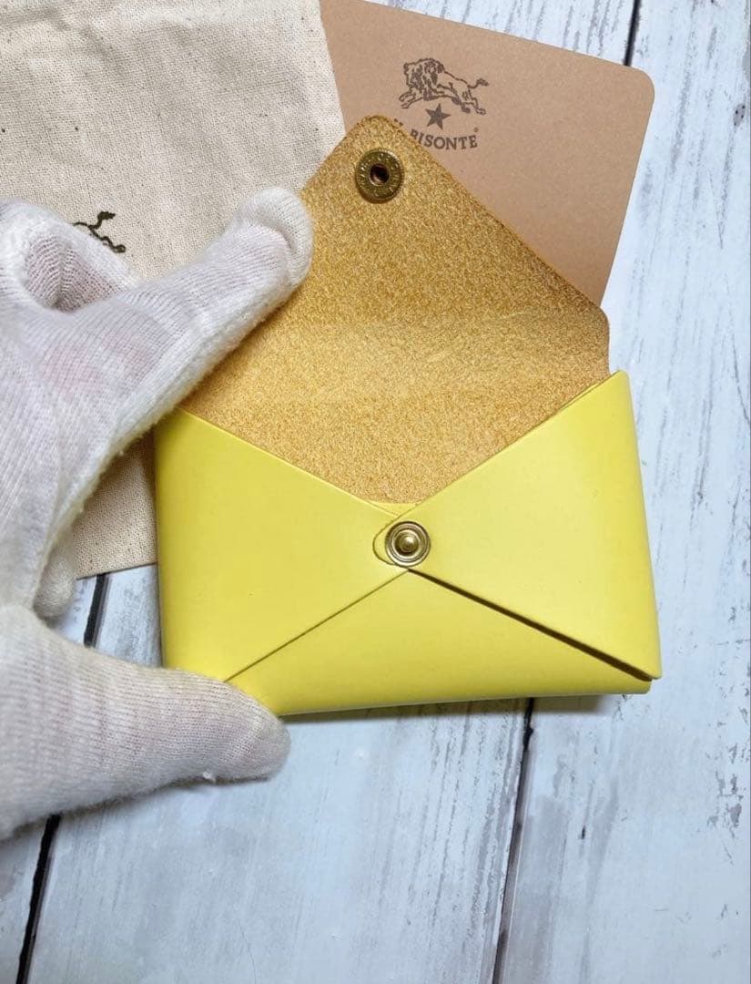 新品 イルビゾンテ ☆限定カラー☆ カードケース 大人気 レモン イエロー