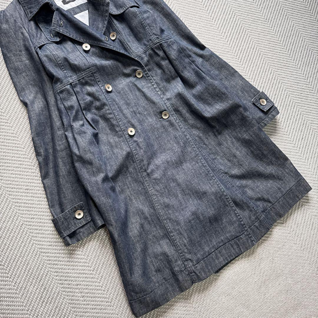 美品 MAX&Co. MaxMara 春秋 デニムコート ダブルブレスト M