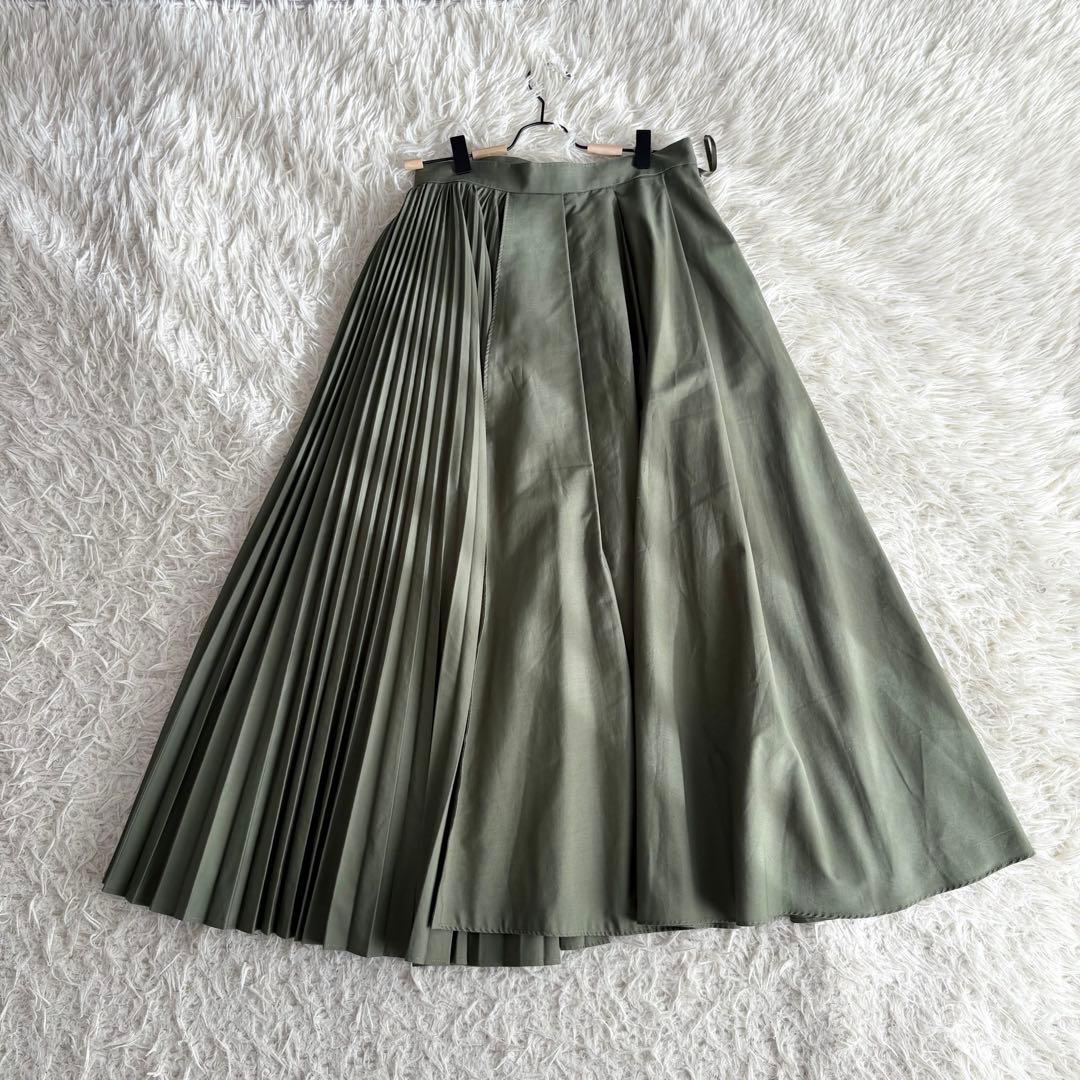 極美品★SHE TOKYO Blenda アシンメトリー プリーツスカート 36