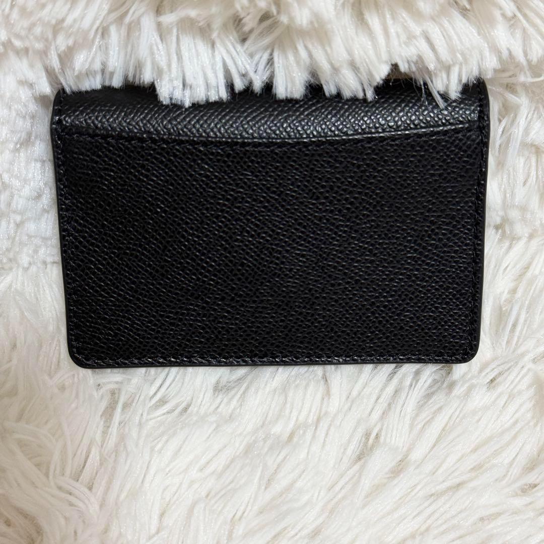 【新品未使用】FURLA フルラ ブラック 黒 名刺入れ レザー カードケース