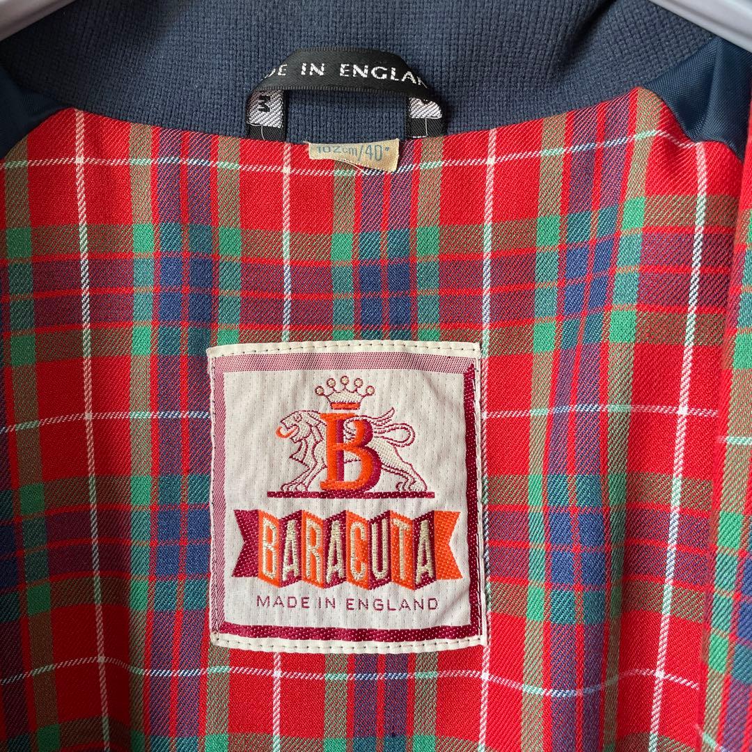80s 英国製 BARACUTA G9 ハリントンジャケット ネイビー 40