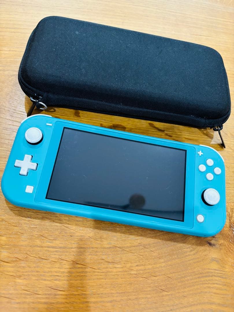 Nintendo Switch Lite（ターコイズ）ジャンク品　専用ケース付き