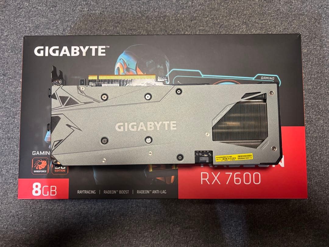 GIGABYTE RX 7600 8GB グラフィックボード