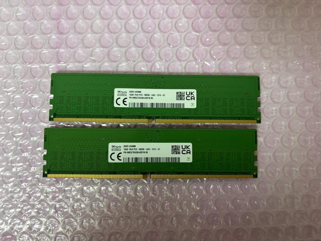 SKhynix　DDR5-5600 メモリー 32GB(16GB×2)