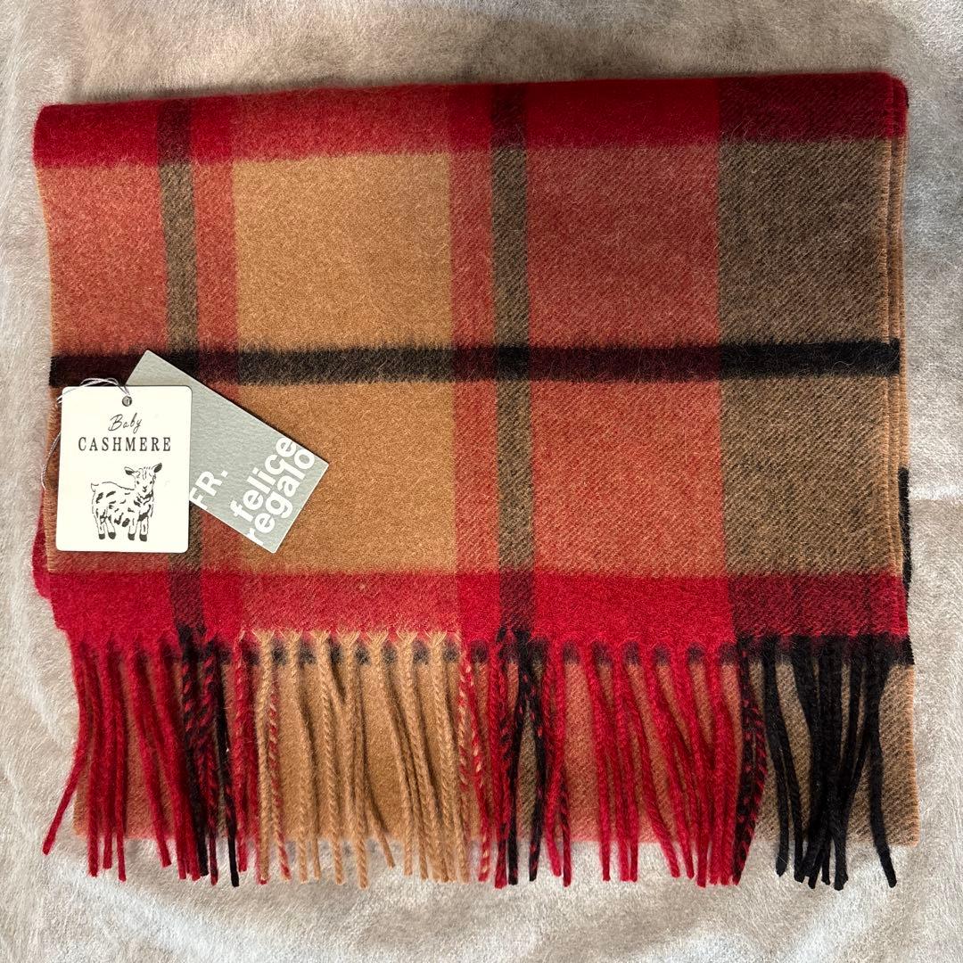 「新品」felice regalo ベビーカシミア　マフラー