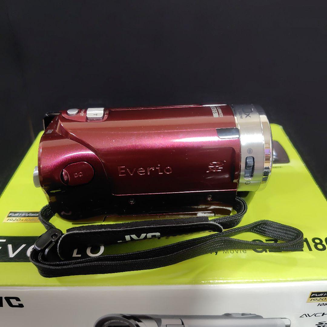 【美品】JVC Everio エブリオ 　ビデオカメラ GZ-E180-R