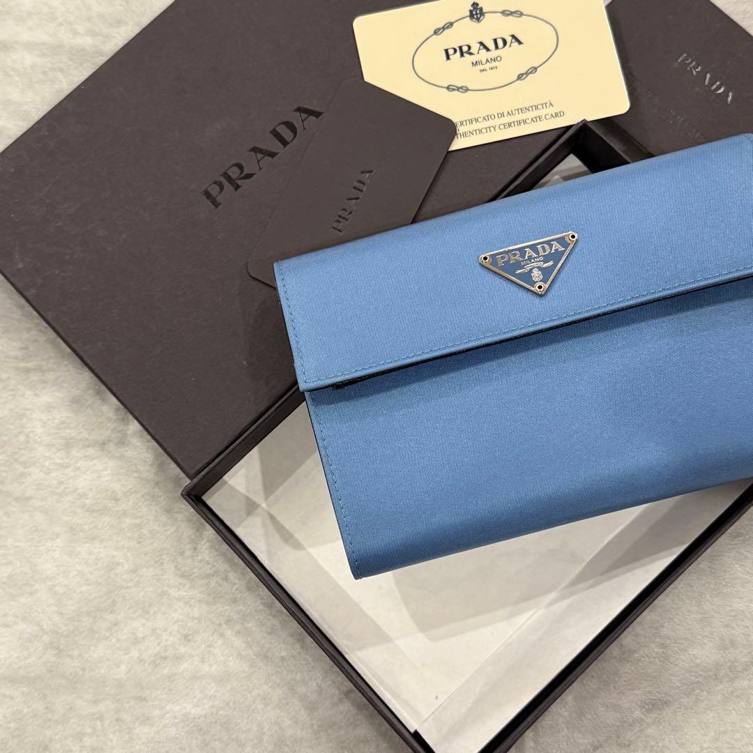 新品未使用✨　PRADA M510　TESSUTO　三つ折り財布　三角ロゴ