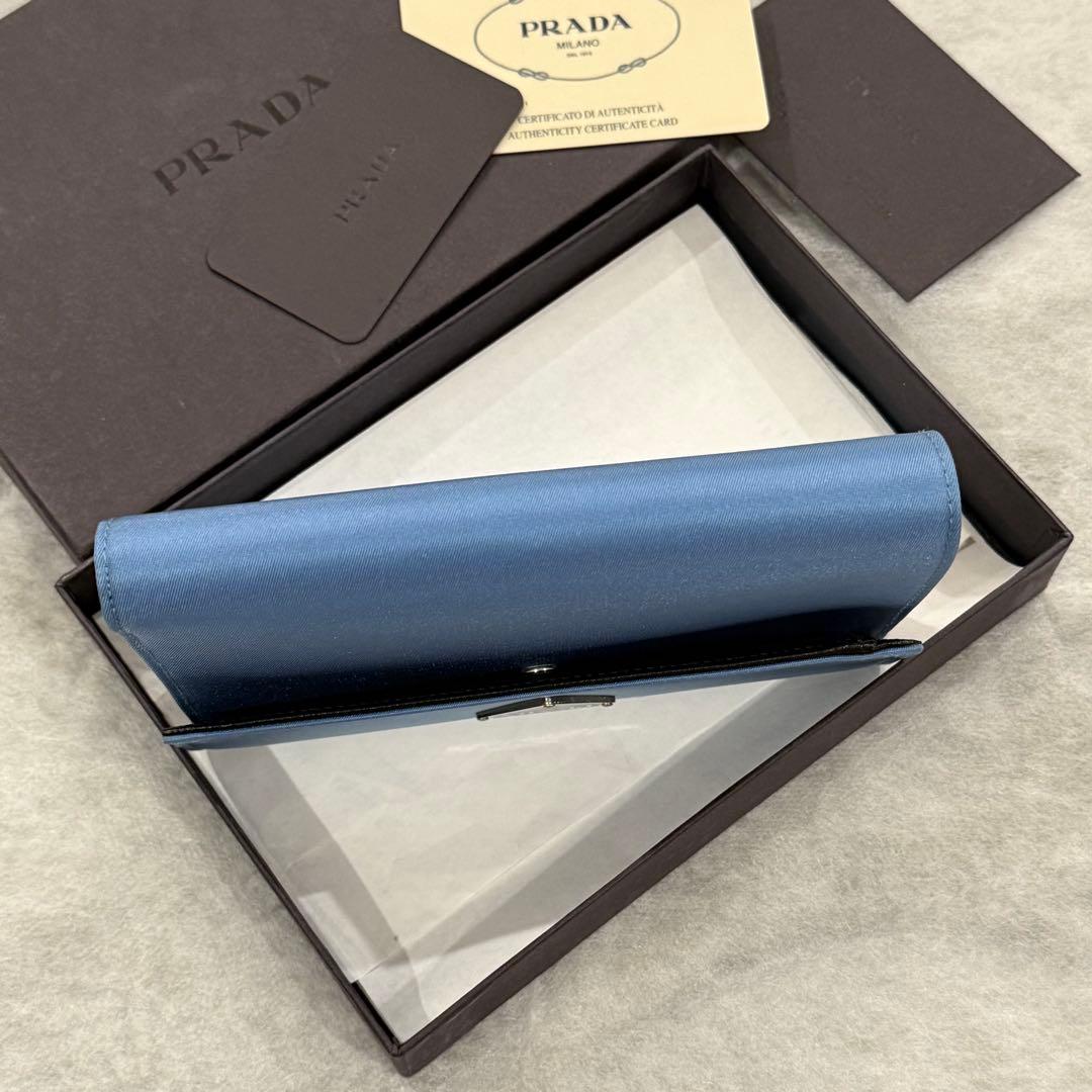 新品未使用✨　PRADA M510　TESSUTO　三つ折り財布　三角ロゴ