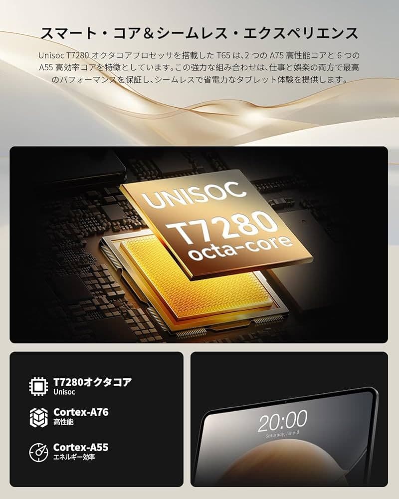 ✨超大画面13.36型✨タブレット Android16 LTE対応 120Hz
