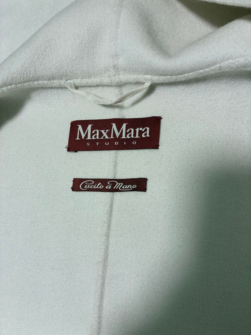 Max Mara 38サイズ　アイボリーのウールコート