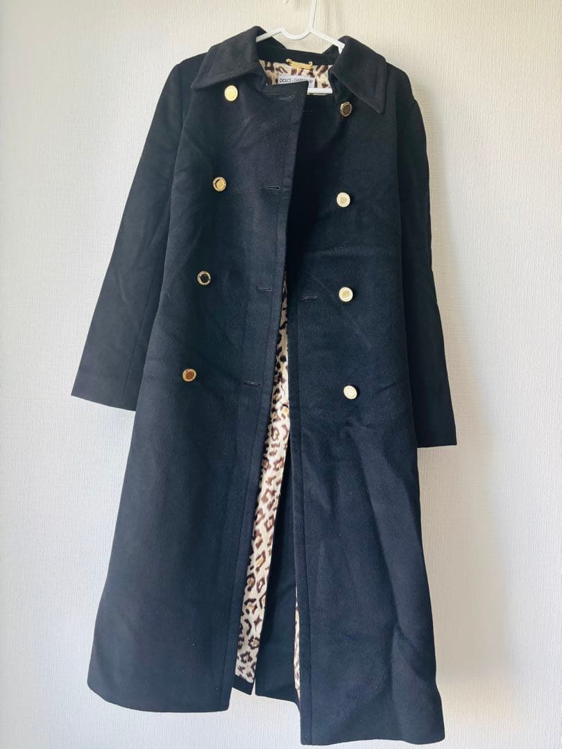 DOLCE&GABBANAドルガバコート　レディース　ウールカシミアコート40