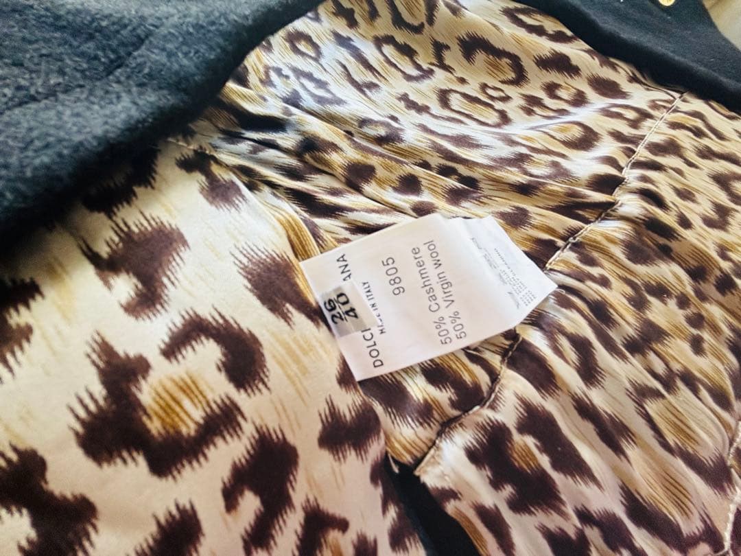 DOLCE&GABBANAドルガバコート　レディース　ウールカシミアコート40