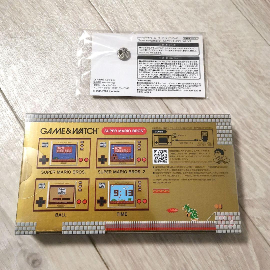 【新品•未開封品】ゲーム＆ウオッチ スーパーマリオブラザーズ　限定　ピンバッジ