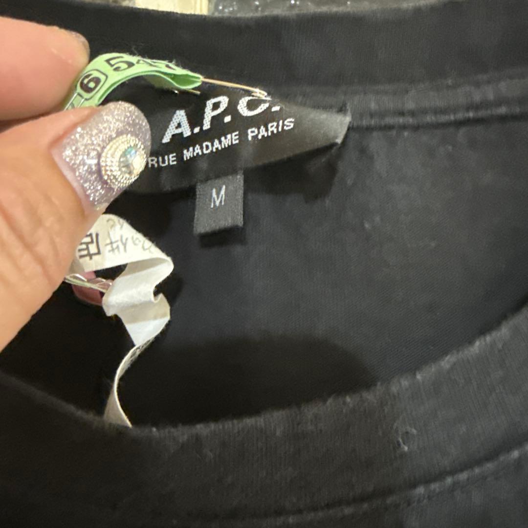 よ*様 A.P.C. ブラック Tシャツ M