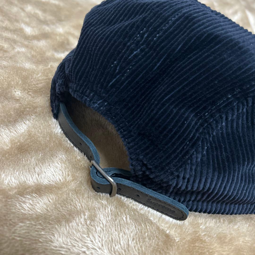『Supreme 』ボックスロゴ　コーデュロイキャップ黒