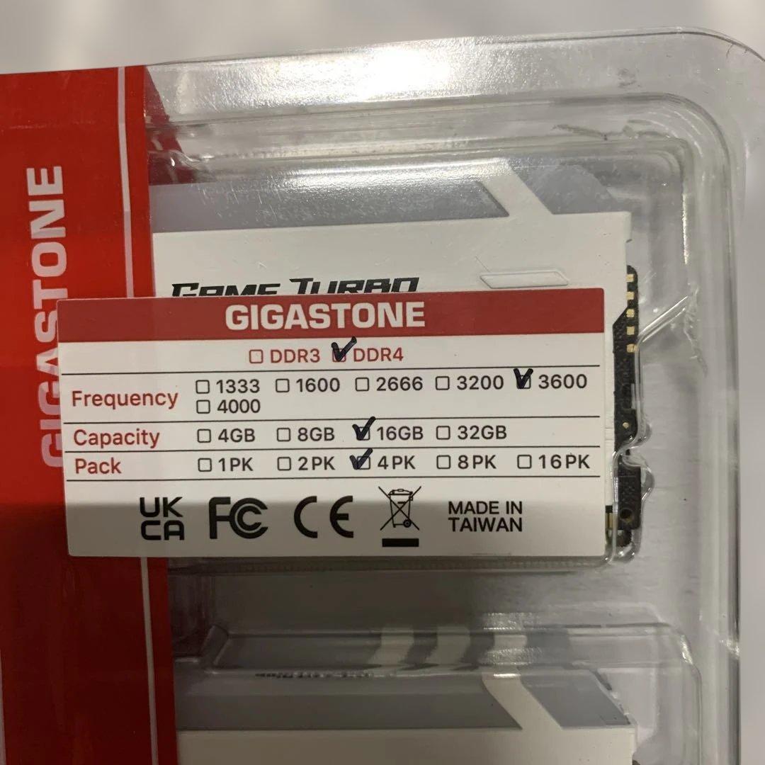新品未開封　GIGASTONE Game TURBO 16GBx4枚