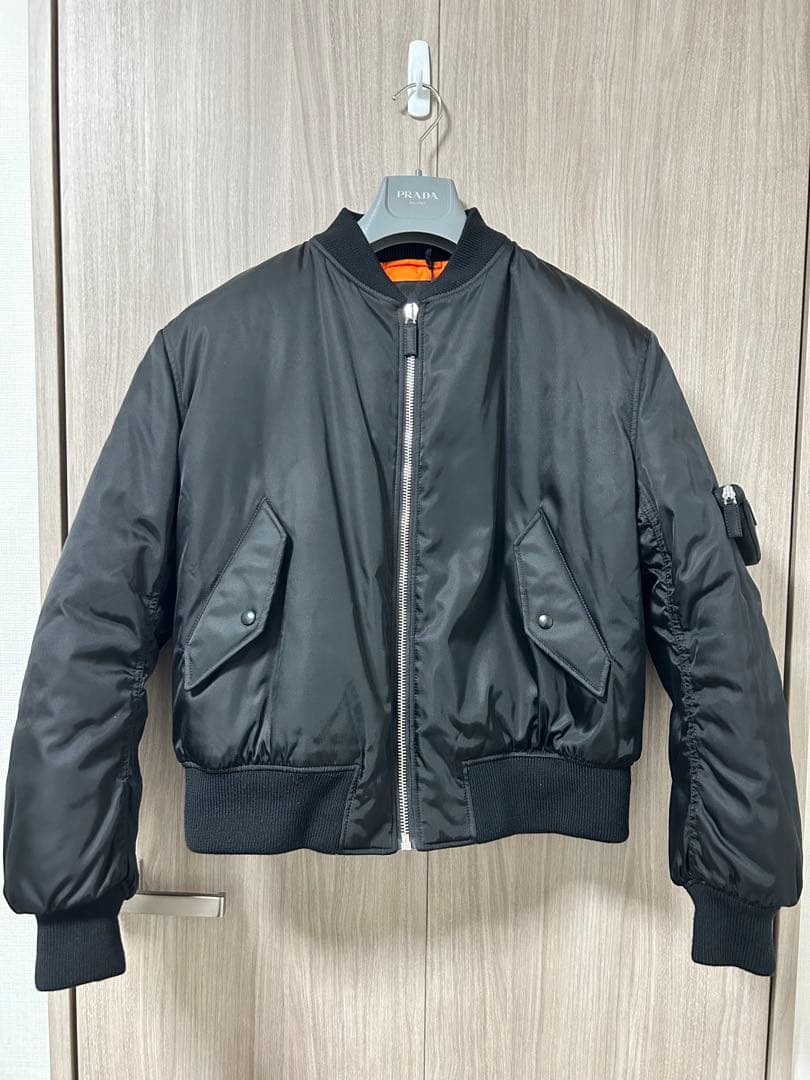 【定価52万円/新品未使用】Prada ボンバージャケット MA-1 黒