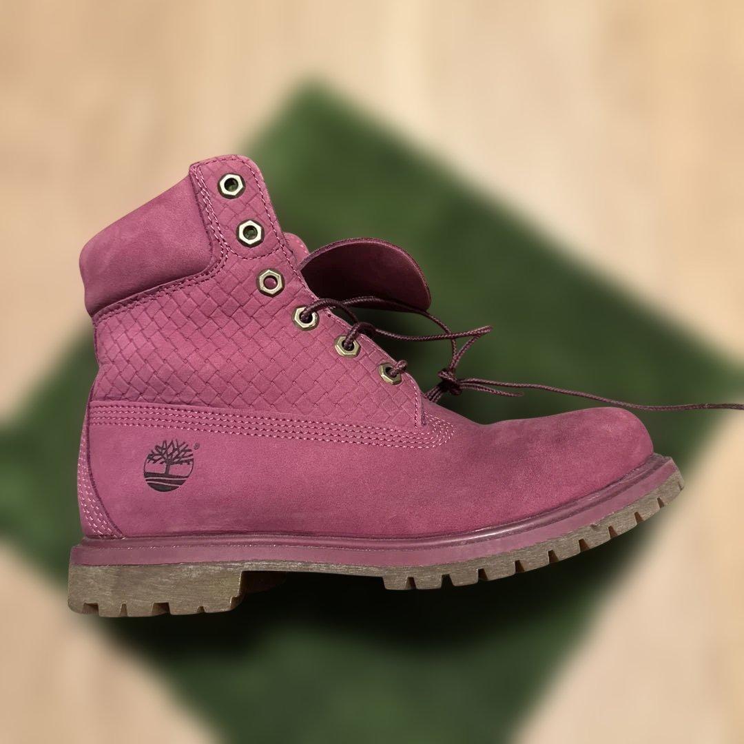【値下げ可】Timberland 紫色 ハイカットブーツ