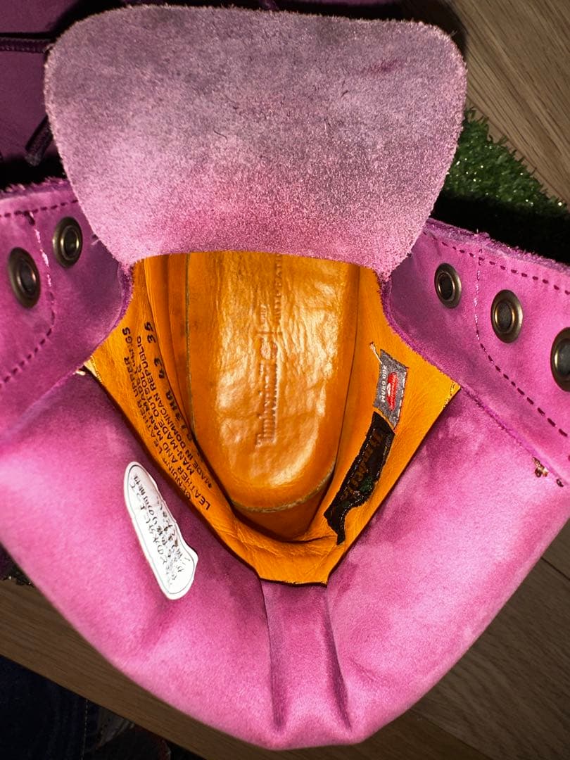 【値下げ可】Timberland 紫色 ハイカットブーツ