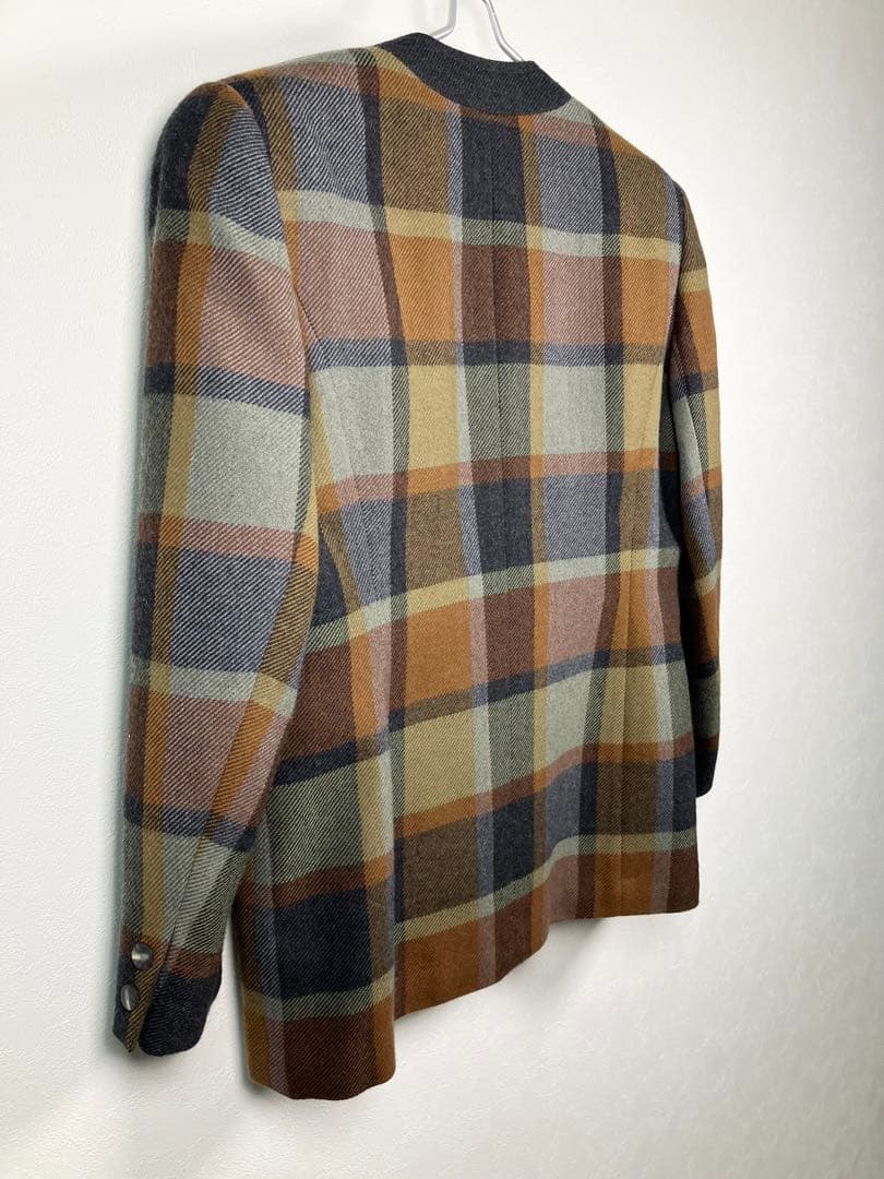 245 【美品】HARDY AMIES テーラードジャケット ウール XL
