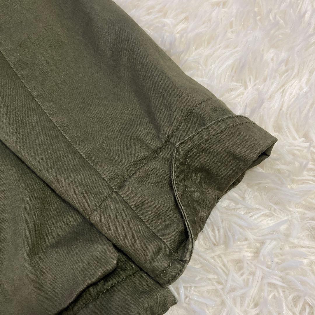 DIESEL ファー付きブルゾン カーキ F モッズ ミリタリー オシャレ