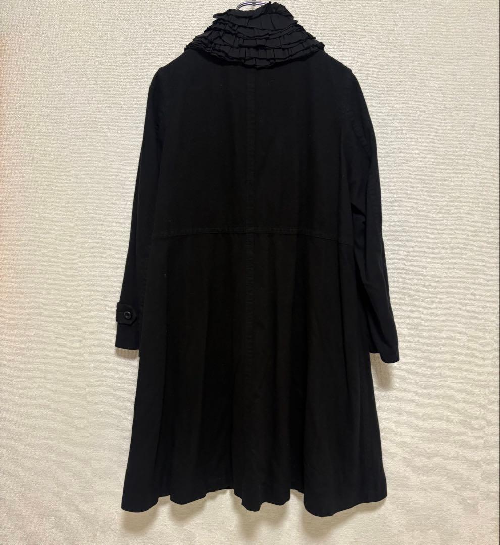 お値下げ中COMME des GARÇONS スプリングコート フリル襟 黒M