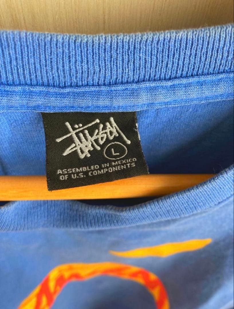【old stussy】 Tシャツ blue navy L