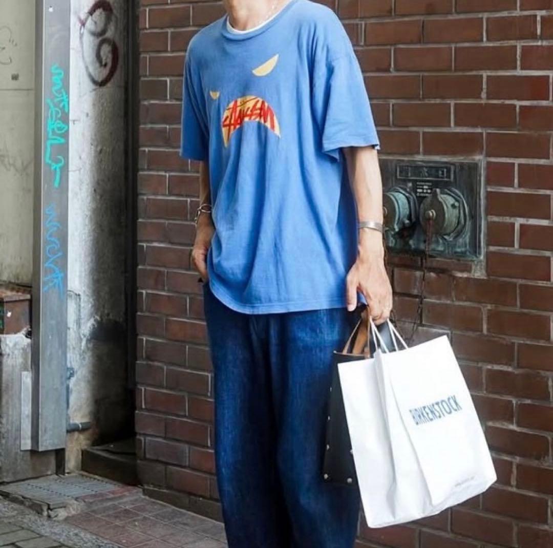 【old stussy】 Tシャツ blue navy L