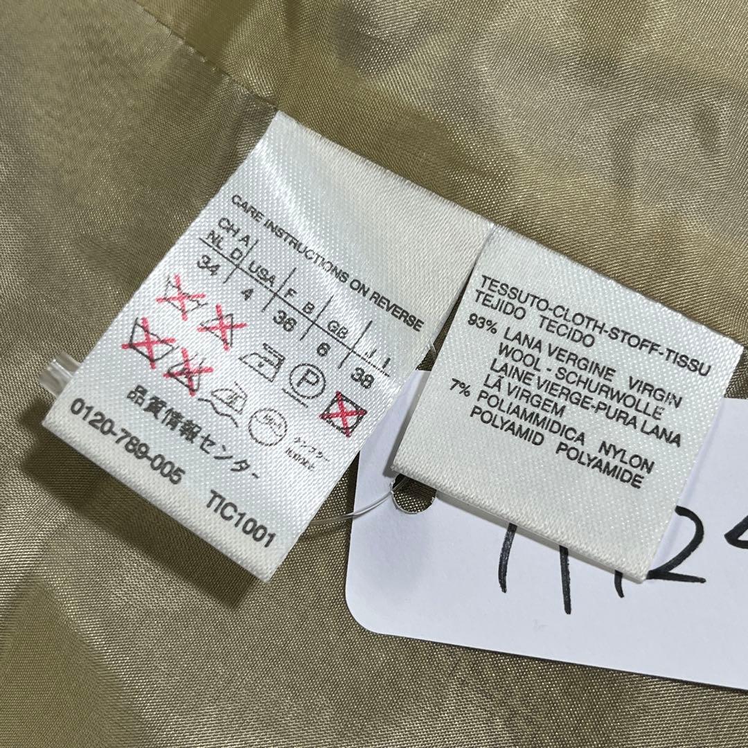 白タグ　MAX MARA イタリア製　テーラードジャケット　38 シングルボタン