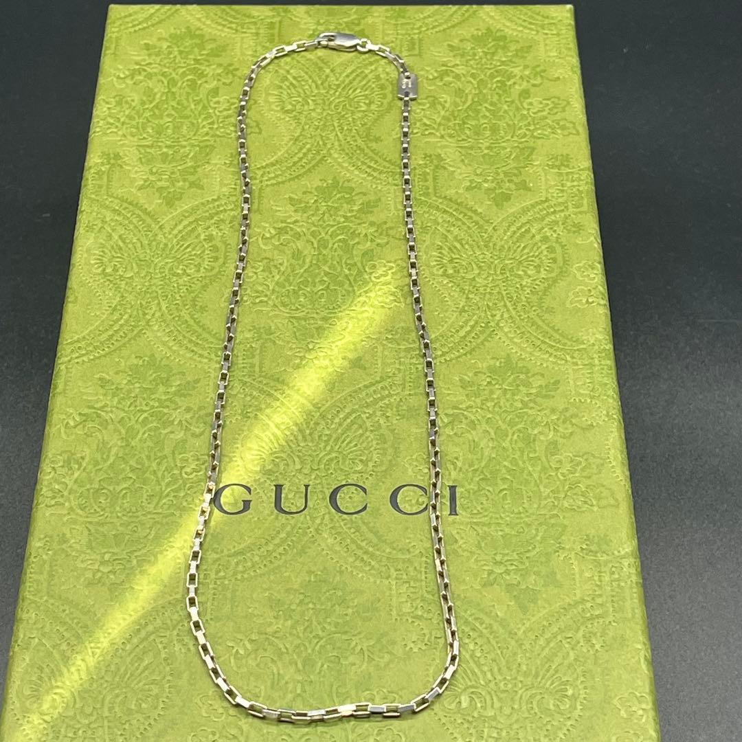 美品✨グッチ ベネチアンチェーンネックレス シルバー925 47cm