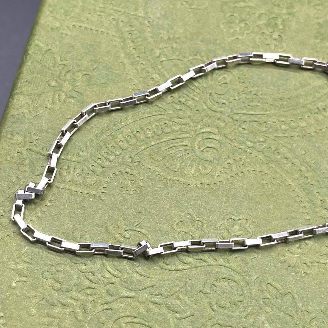美品✨グッチ ベネチアンチェーンネックレス シルバー925 47cm