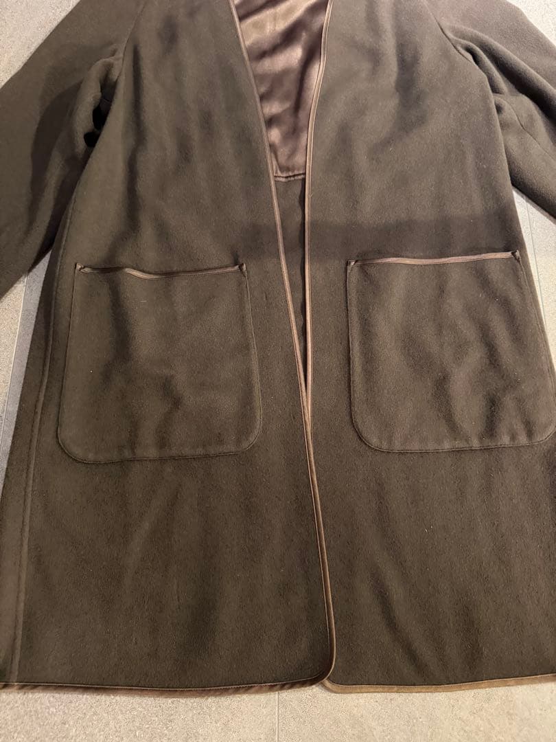 HERMES マルジェラ期 1998 カシミヤ　ライナーコート ノーカラー