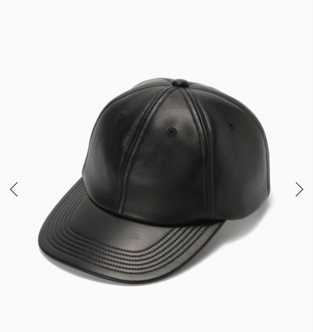 【美品】KIJIMA TAKAYUKI LAMB SKIN 6PANEL CAP