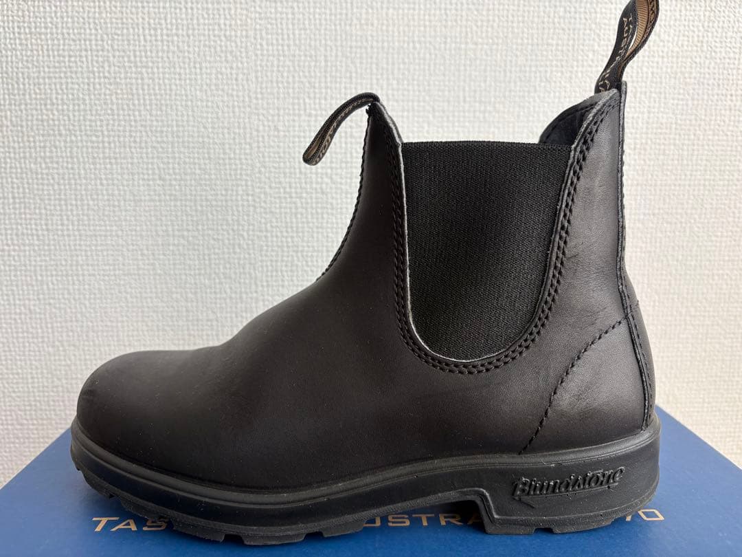 【美品】Blundstone ブラック サイドゴアブーツ