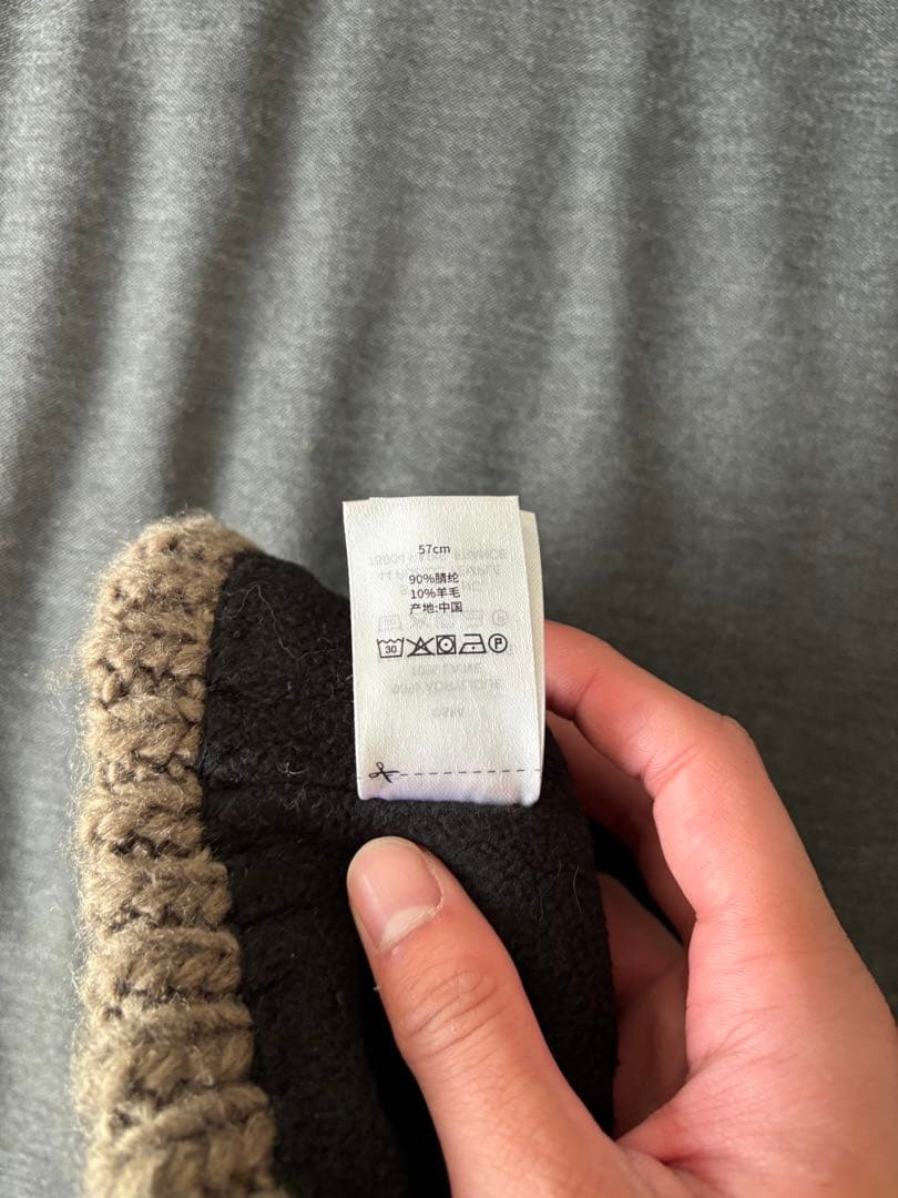帽子 Stussy SKULLCAP CABLE KNIT BROWN