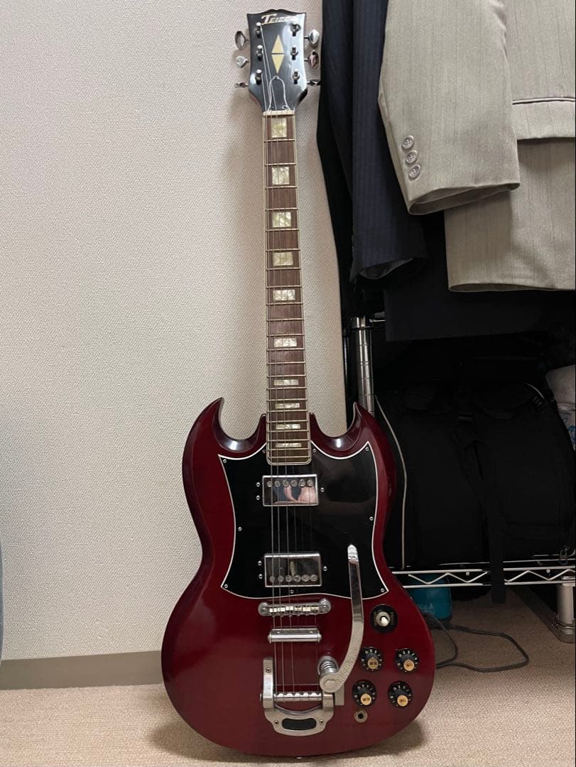 【ジャンク】Teisco SGモデル　アーム付き　ビザール　ジャパンヴィンテージ