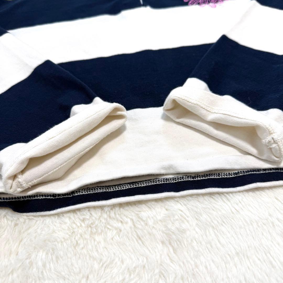 トップス Mardi Mercredi RUGBY SHIRT STRIPE FLOWER