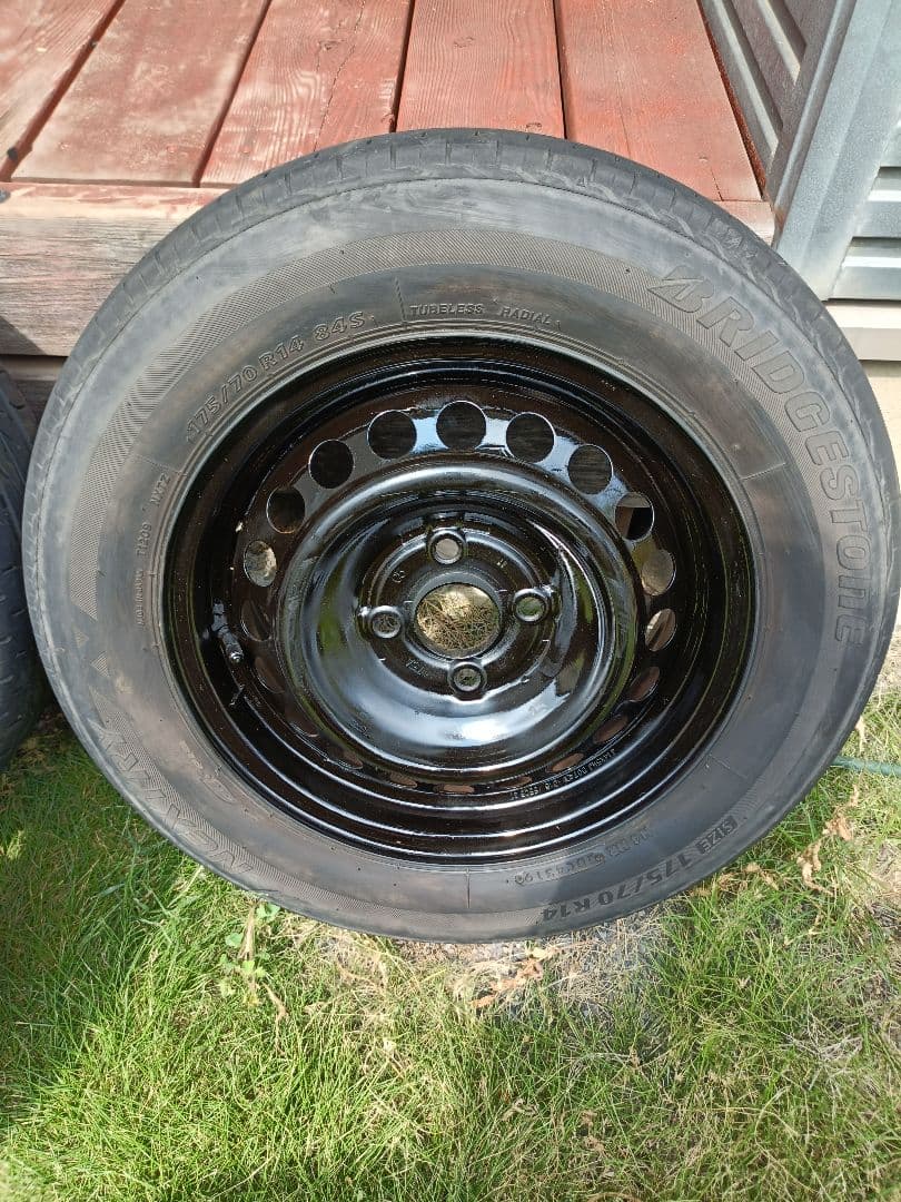 ホンダ フィット 純正スチール鉄チン ホイール 175/70R14