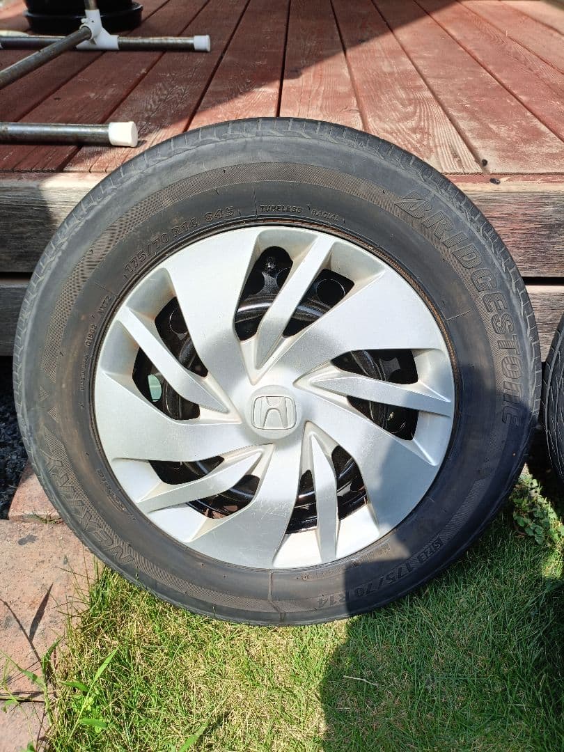 ホンダ フィット 純正スチール鉄チン ホイール 175/70R14