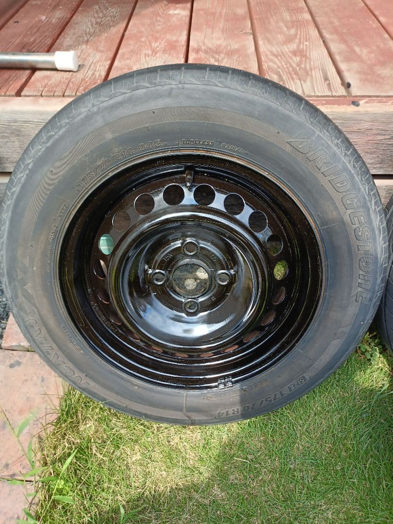 ホンダ フィット 純正スチール鉄チン ホイール 175/70R14