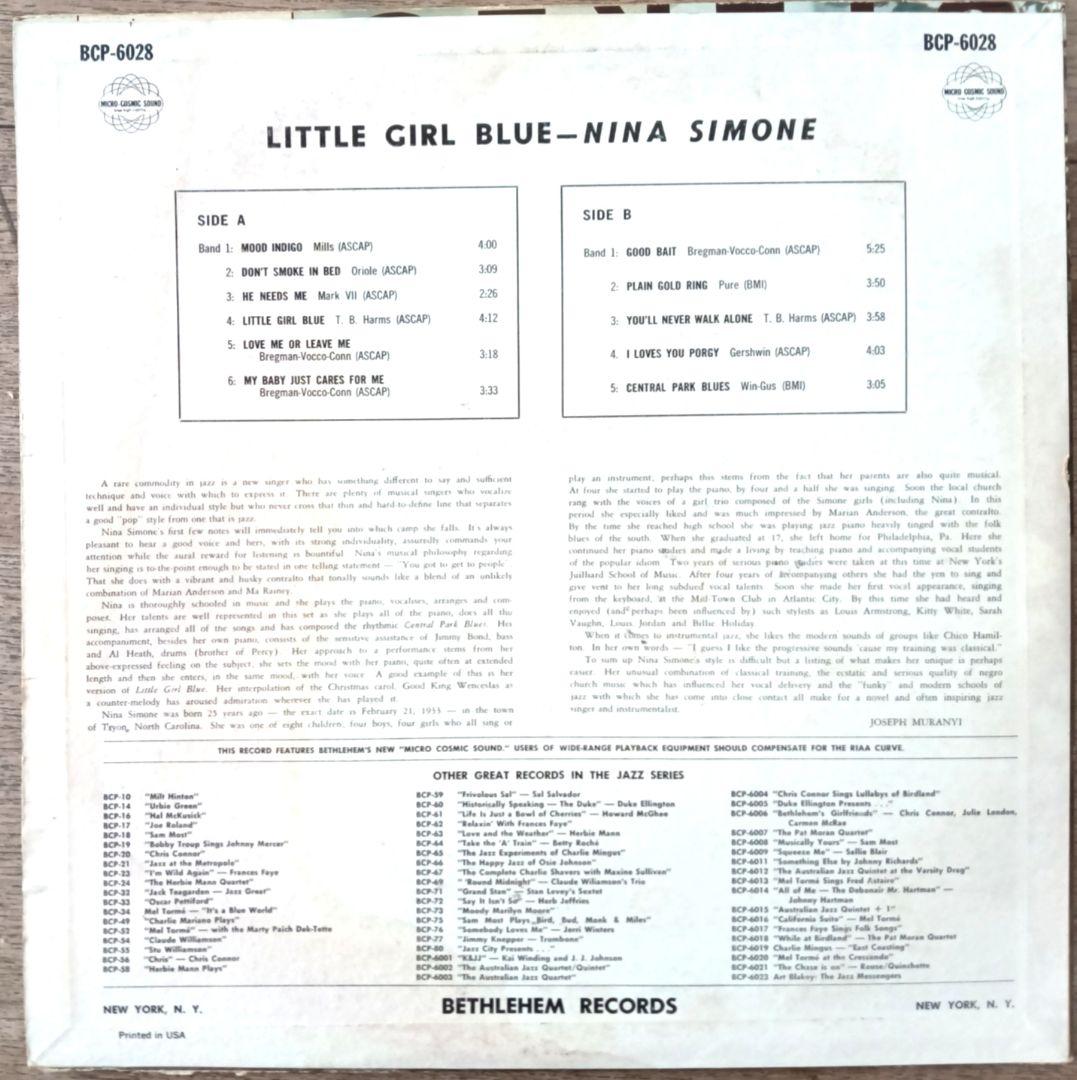 Nina Simone/Little Girl Blue/米Org.