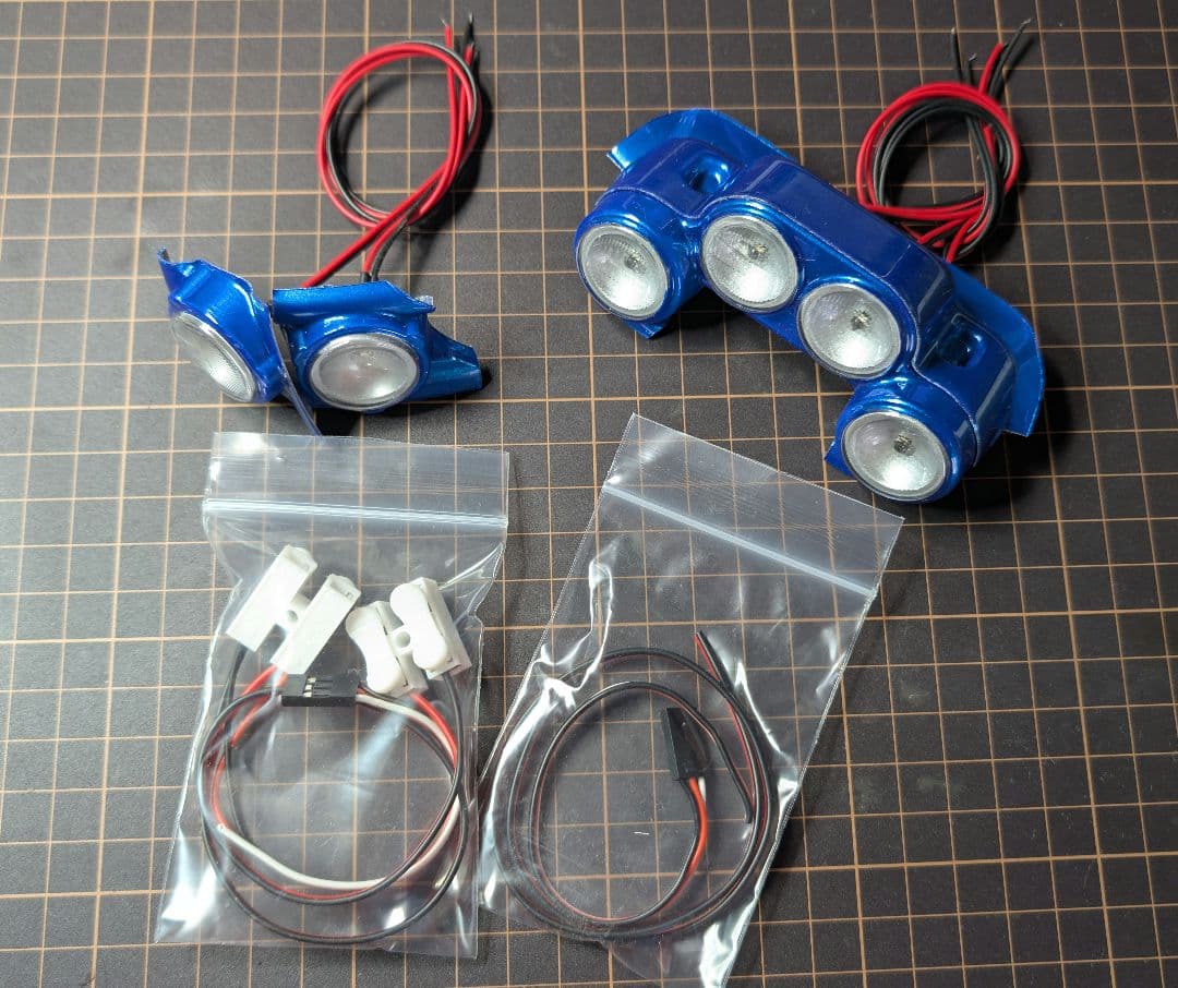 【塗装・電飾準備済】タミヤ インプレッサ ボディ ＋ ナイトステージ付！