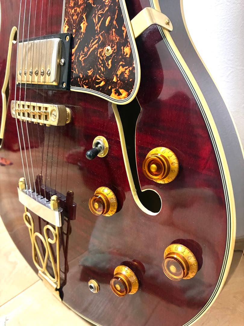 【Aria proⅡ⭐︎セミアコ】(ギター本体)TA?中古品⭐︎音出しokセミホロウ