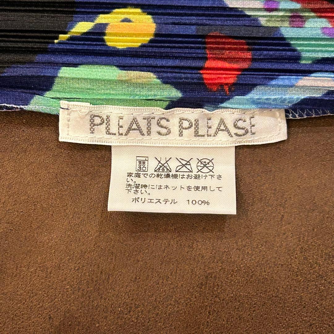 美品★プリーツプリーズ　PLEATS PLEASE イッセイミヤケ　柄Tシャツ